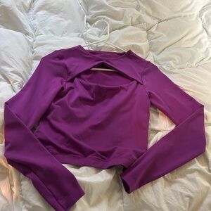 Just My Size Vibrant Magenta Long Sleeve Tee